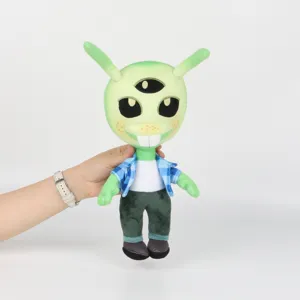 Vue détaillée de la peluche Nebulor extraterrestre à trois yeux de Run Monster Run