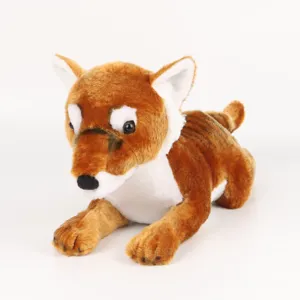 Peluche Thylacine Réaliste Simulation Loup de Tasmanie Animal en Peluche Oreiller Animal Sauvage Jouet Commémoratif