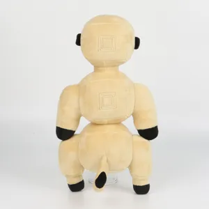 Detailed back view of the yellow Voxel Robot Dog plush toy from the ZOO or OOF game