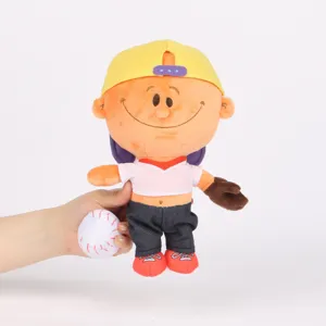 Plüschfigur aus der Spieleserie Backyard Baseball mit weichem Baseball-Zubehör