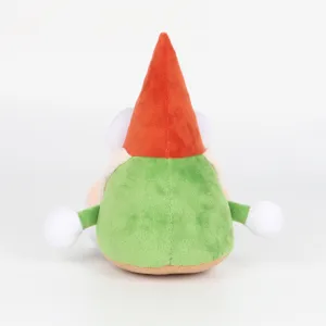 Vue arrière détaillée de la peluche Willem le Gnome de la série d'animation Gnome Show