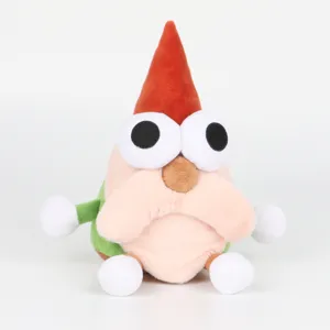 Peluche détaillée de Willem le gnome de Gnome Show aux couleurs vives.