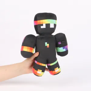 Minecraft ClownPierce Plüschtier mit verpixelten Regenbogenbändern