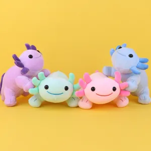 Хаριτωμένο Λούτρινο Axolotl Κινούμενα Σχέδια Μαλακό Γεμιστό Δεινόσαυρος Ζώο Κούκλα Ωραίο Μαξιλάρι Δώρο Για Παιδιά Διακόσμηση Δωματίου