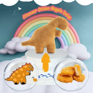 Μαξιλάρι Dino Nugget Χαριτωμένο Δεινόσαυρος Βελούδινο Παιχνίδι Λουτρινο Ζωο Μαλακό Μαξιλάρι Δημιουργικό Φαγητό Κούκλα Δεινοσαύρου Δώρο Παιδιών Διακόσμηση