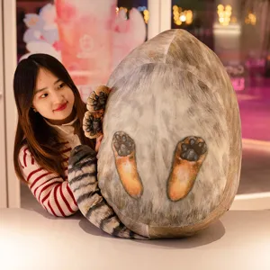 Cute Pallas cat plush pillow realistic animal soft toy living room sofa decoration new