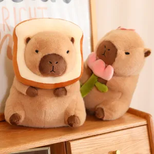 Leuke Capybara Pluche Speelgoed Gevuld Dier Transformatie Brood Avocado Dinosaurus Pop Zacht Kussen Cartoon Speelgoed Cadeau
