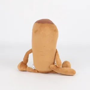 Vista posteriore del peluche marron Sahur dalla serie virale di meme Tung Tung Tung