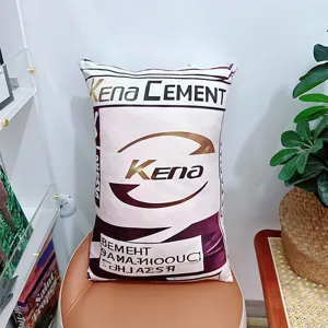 Funny cement bag plush pillow, creative novelty toy cushion for game fans and home decor gift.