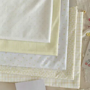 Korean Style Star Grid Floral Tablecloth Short Plush Dustproof Cover DIY Handmade Fabric Home Decor