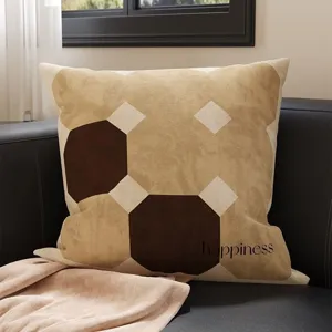 Cuscino decorativo geometrico in stile retro moderno ideale per divano da soggiorno.