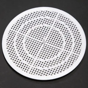 Filtro scarico circolare in plastica bianca per lavello cucina e bagno cattura capelli