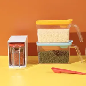Japanischer Stil Kunststoff Lebensmittel Vorratsbehaelter fuer Kueche und Kuehlschrank