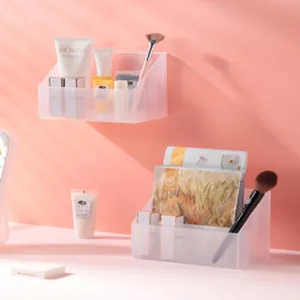 Klares Plastik Make-up Organizer Aufbewahrungsbox Detail mit mehreren Fächern.