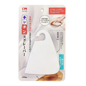 Raschietto da cucina giapponese in silicone per pentole e piatti nella confezione retail