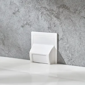 White adhesive sewer drain cover for bathroom pest and cockroach prevention
