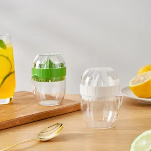 Manual Juicer Portable Hand Press Orange Lemon Fruit Squeezer With Scale Cup Kitchen Gadget For Fresh Juice Extraction