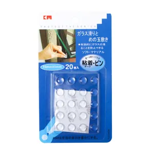 20er-Pack transparente, selbstklebende Antirutsch-Gummipads für den Schutz von Glasmöbeln