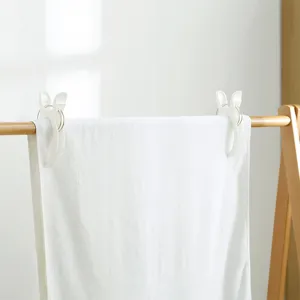 Langlebige große weiße windfeste Kunststoff-Wäscheklammern für Decken, 2er-Set