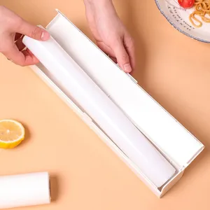 Dispenser magnetico di pellicola trasparente con taglierina per organizzazione cucina e frigo
