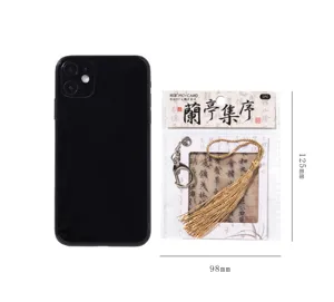 Momemo PET Reversible Film Pendant Chinese Style Literary Tassel Bookmark Gift Decor