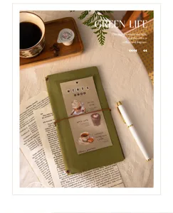 Vintage coffee theme PET sticker pack for journal and scrapbooking decoration, waterproof.