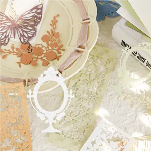 Vintage geprägtes Scrapbooking Papier Tagebuch DIY dekoratives Hintergrundpapier Material