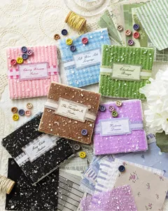 Momemo carta materiale misto tema tessuto vintage diario DIY collage carta di sfondo decorativa
