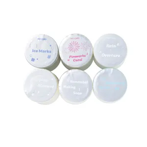 Set nastro decorativo PET Momo, design fiocco di neve e goccia nebbiosa per diario fai da te.