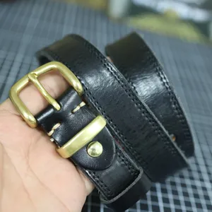 Women Genuine Cowhide Leather Belt Vintage Casual Metal Pin Buckle Jeans Waist Belt Female Fashion Accessories