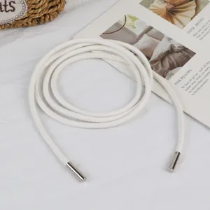 Minimalistikh leukh lepth zwnh derma kompsh kordoni mesh gia palto aksessouar long