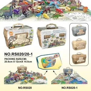 Dinosaur Toy DIY Painting Dinosaur Model Storage Box With Play Mat Creative Educational Toy Gift For Kids