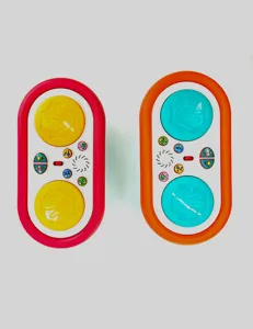 Baby musical pat drum early education toy with lights and sound double drum design detail view
