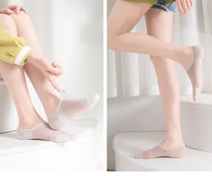 Women thin mesh boat socks summer shallow invisible short socks breathable hosiery items