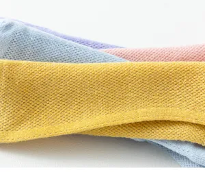 Breathable mesh short socks for women, spring and summer thin boat socks with sweat absorption.
