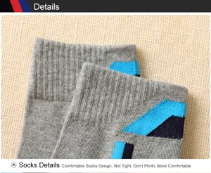 Men's mid-tube cotton socks summer breathable athletic sports basketball casual socks