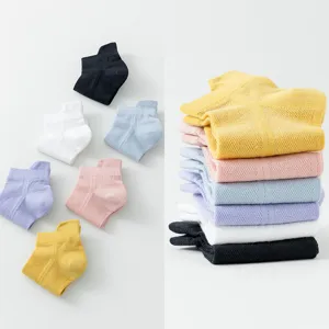 Women breathable mesh short socks boat socks thin summer set multiple colors display
