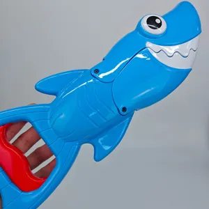 Blue shark grabber bath toy for kids summer water play fun animal catcher toy new design