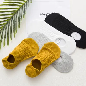 Calze invisibili uomo tinta unita estate cotone silicone antiscivolo sneaker calzini