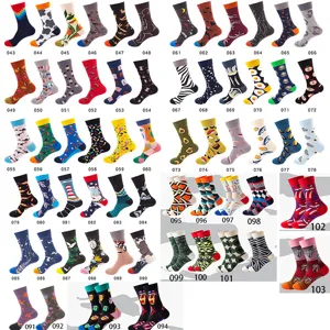 Trendy artistic oil painting print mid tube socks for men and women street style creative socks.