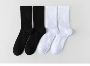 Herren Sport Crew Socken atmungsaktiv gepolstert Frottee Sohle rutschfest Laufen Trainingssocken