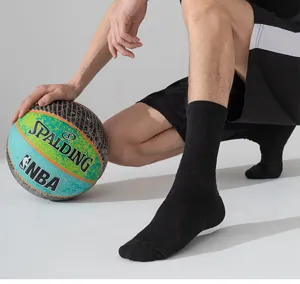Herren Sport Basketball Socken atmungsaktiv rutschfest mittelhoch für Laufen und Training