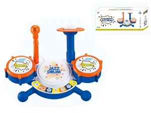 Kids jazz drum toy set with microphone music keys educational early learning instrument for kids