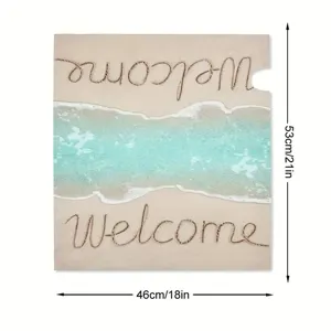 Sommer Strand Ozean Welle dekorative magnetische Briefkastenabdeckung Willkommen 53x46cm