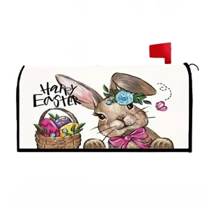 Housse de boite aux lettres paques lapin impermeabble magnetique decoration exterieure