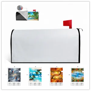 Outdoor magnetic mailbox cover with beautiful landscape printing, waterproof decoration for yard.