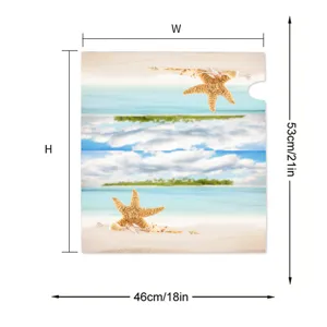Sommer Strand Briefkastenabdeckung mit Abmessungen 46x53cm/18x21in.