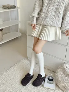 Verdikte kasjmier lange kniekousen voor dames winter warm Japanse JK stijl gezellig super leuk