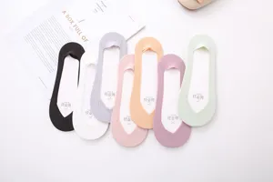 Women breathable invisible socks shallow mouth summer thin anti-slip boat socks multi-pack