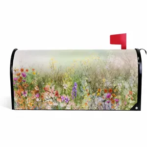Blumen Outdoor Briefkasten Abdeckung magnetisch wasserdicht Briefkastenaufkleber Deko